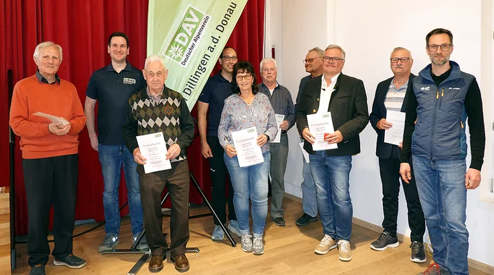 DAV-Jubilare | © Rudi Zitzelsberger DAV-Jubilare der Sektion 2025 | © Rudi Zitzelsberger